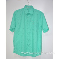 Custom Printed Short Sleeve Button Up Cotton Shirts